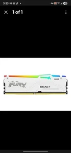 Kingston FURY Beast RGB DDR5 kit 64 GB DIMM 288-pin KF560C40BWAK4-64 (2x32) - Picture 1 of 5