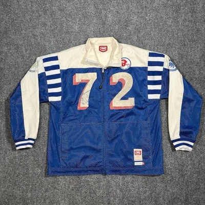 VTG Ecko Unltd Reversible Jacket Men XXL Football Jersey Windbreaker Track #72 - Image 1 of 4