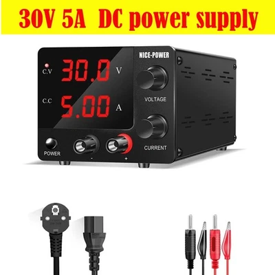 Dc Power Supply Variable, 30v 5A Adjustable Switching Regulated Power Supply Au - image 1 of 4