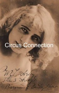 C1910's - Ringling Bros Circus Signed Postcard the 3 Arley's RPPC  - AAFN - Picture 1 of 3