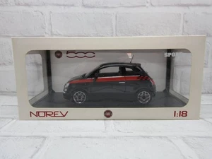 Norev 1/18 Fiat Nuova 500 Black Dealer Edition Diecast Model JAPAN - Picture 1 of 6