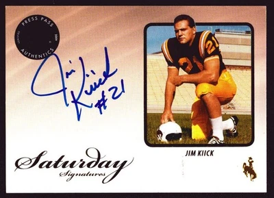 Pase de prensa Jim Kiick 2009 firmas del sábado autógrafo firmado automático d.2020 Foto 1 de 4