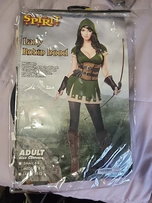 SPIRIT Lady Robin Hood Adult Women's Costume Spirit Halloween Medium 8 - 10 NWT  - Image 1 of 2
