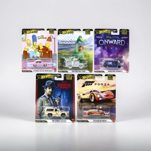 2026 Hot Wheels Premium Pop Culture Mix 5 Complete 5-Car Set Simpsons ...