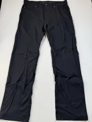 Pantalones Prana Para Hombre 33x32 Negro Zion II Delgados Nylon Rendimiento Ligero Senderismo Foto 1 de 4