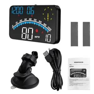 HUD Head Up Color Display Car Digital GPS Speedometer Vehicles Overspeed Alarm - Picture 1 of 18