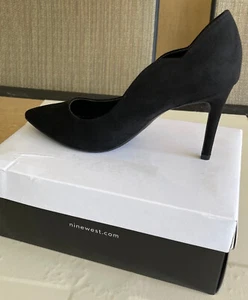 NINE WEST WOMEN'S SHOES. SIZE: 6.5 BLACK STILETTO HEEL POINTED TOE PUMP - Picture 1 of 5