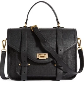 Bolso Gigi New York Negro Hayden Cuero Guijarro, Bandolera, Maletín, EX - Imagen 1 de 8