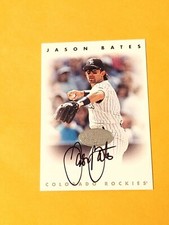 1996 Donruss Leaf Signature Series Jason Bates Colorado Rockies 