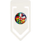 'World Cup Flags Football' Plastic Paper Clips (CC036463)