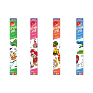 mierEdu Giant Colouring Scrolls-PRINCESS,ANIMALS,DINO,VEHICLES - Picture 1 of 20