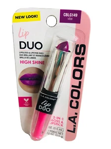 L.A. Colors High Shine 2 In One Gloss/Lipstick 1.5 ml-CBLG149 Vibe-ShipN24Hours- - Picture 1 of 6