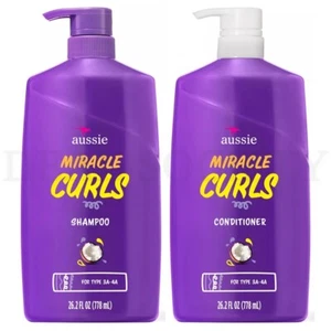 Aussie Miracle Curls Shampoo and Conditioner Dual Pack 26.2 oz - Picture 1 of 6