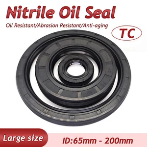 Oil Seal Metric Size Rotary Shaft Seal 65/70/75/80/85/110-200mm Inner Diameter - Picture 1 of 13