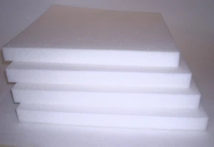Stuhlkissen Polster Kissen Schaumstoff Eckbank 4 Stck. 40x40x4 cm fest - Bild 1 von 2