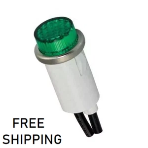 (1x) 250VAC - 1/2" Grün Neon Panel Befestigung Anzeige - 1/3W - 6" Kabel - 11-2374 - Bild 1 von 3