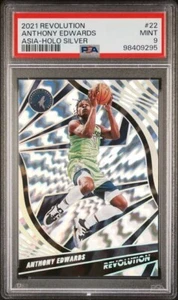 Anthony Edwards 2021-22 Panini Revolution Asia Holo Silver 70/99 #22 PSA 9 - Picture 1 of 2