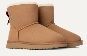 Botas Ugg Mini Bailey Bow II para mujer - Castaño - Talla 7 - Imagen 1 de 4