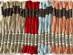 Anchor Stranded Sticktwist Mouline Cotton Floss Lot of 22 Asst Series 830 & 9000 - Picture 1 of 4
