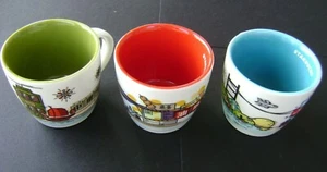 Starbucks HONG KONG ESCENAS Juego de TRES tazas tazas 3 OZ cada una MINI Demitasse Nuevo sin caja - Imagen 1 de 9