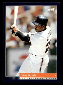 Barry Bonds 1994 Score  Card #1 San Francisco Giants
