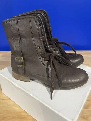 Botas Wild Diva para mujer marrón punta redonda talla 6,5 Foto 1 de 4