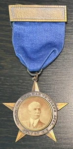 CIVIL WAR VETERANS ASSN. JULY 27, 1918 MONROE COUNTY N.Y. MEMBERS PHOTO BADGE - Picture 1 of 2