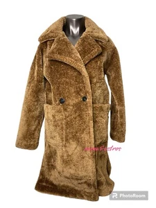 Rachel Zoe Faux Fur Teddy Bear Coat Sz Medium NWT Jacket cold - Picture 1 of 5