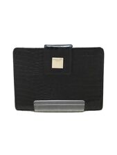 CELINE fold wallet 2 black plain metal fittings small scratches abrasions Used