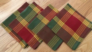 Servietten, rot, orange, gelb, 100% Baumwolle, 16x16, Made in India, neu - Bild 1 von 6