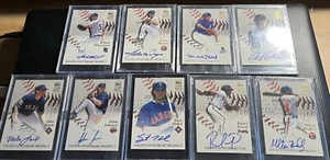 2000 Lot of 9 Topps Golden Anniversary Prospect On-Card Autograph Lot w/ Names - Picture 1 of 3