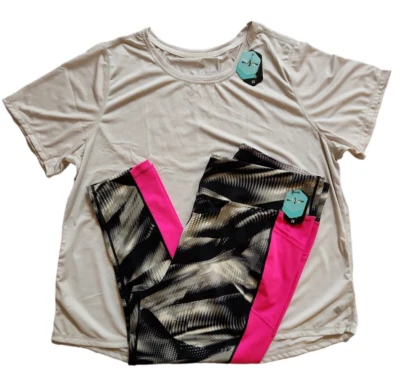 LuLaRoe 3X Top Confiado y Abstracto Tie Dye Brave RISE Traje de Entrenamiento ¡NUEVO! Foto 1 de 4