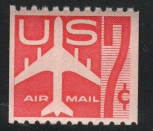 ALLY'S STAMPS US Scott #C61 7c Jet Carmine - Single MNH F/VF [HV-c4] - Picture 1 of 1