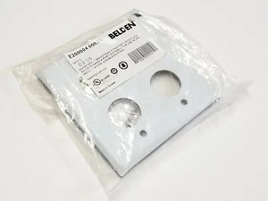 Belden E200004 000S1 4-Port DataTuff Stainless Steel Ethernet Face Plate - Picture 1 of 4