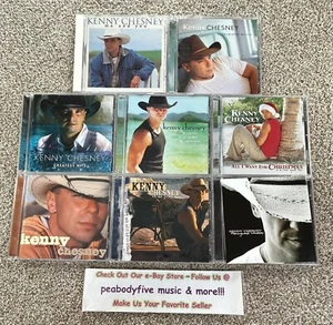 Lot Of 8 KENNY CHESNEY CDS - Me, Everywhere, Hits, Shoes, Christmas, Sun, Be As+ - Picture 1 of 2