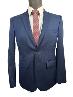 APT. 9 Mens Blue X-SLIM FIT FLEX PREMIER Suit Sport Coat Blazer Jacket 36S - Image 1 of 4