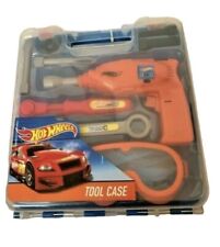 HOT WHEELS TOOL CASE -  DRILL & DRILL BITS, WRENCHS, SCREWS, NUTS AND GOGGLES