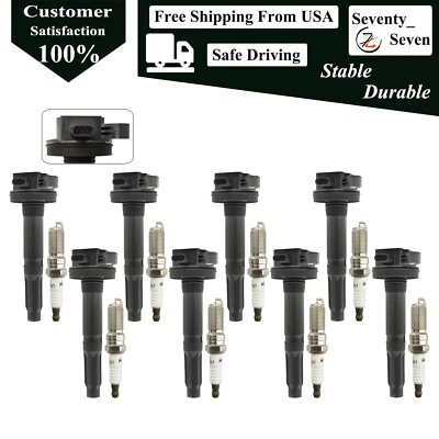 8pcs Ignition Coil and Iridium Spark Plug Kit For 2011-2015 Ford Mustang 5.0L - Image 1 of 4