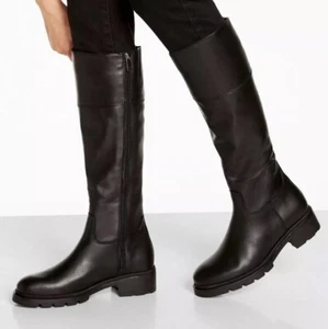 La Canadienne SAVOURY Women’s Knee High Heeled Riding Boots Black Leather US 7.5 - Picture 1 of 5