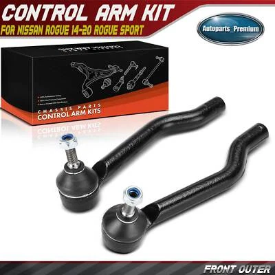 2 внешних конца анкерного стержня переднего водителя и пассажира для Nissan Rogue 14-20 Rogue Sport - Изображение 1 из 4