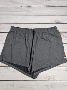 Pantaloncini Nike Donna 3X Plus Grigio Palestra Allenamento Dri Fit Casual Leggeri S5 - Foto 1 di 7