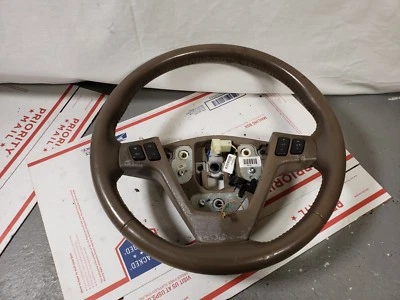 05-07 CADILLAC STS DRIVER LEFT SIDE STEERING WHEEL W/ BUTTONS OEM BEIGE TAN A4 - Image 1 of 4