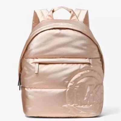 Michael Kors Rae Medium Quilted Nylon Rose Gold Backpack 35F1G5RB6M NWT $368 Y - Image 1 of 4