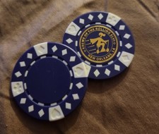 New Orleans Mardi Gras Set Of 2 Krewe Of The Rolling Elvi Poker Chips