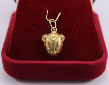 Egyptian Jewelry Pendant Sekhmet godess Yellow Gold 18K Pharaonic Egypt 0.7 Gr