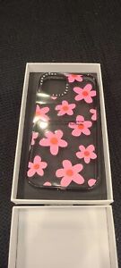 CASETiFY Impact Case for iPhone 14 - Bold Retro Seventies Flowers in Pink
