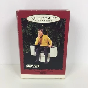 1995 Star Trek Captain James T Kirk Hallmark Christmas Ornament w original box - Picture 1 of 12