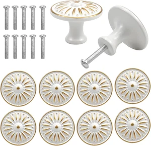 Vintage Schubladenknopf Retro Schubladengriffe Möbelknauf Kommodenknöpfe Set - Bild 1 von 6