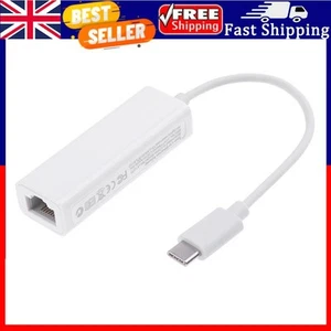 Adaptador USB 3.1 Tipo-C Gigabit Ethernet a Adaptador de Tarjeta de Red Lan RJ45 - Imagen 1 de 3