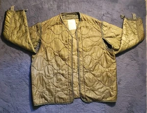 US Army M65 Field Jacket Liner Coat Cold Weather Size L Gibraltar Industries Vintage - Bild 1 von 15